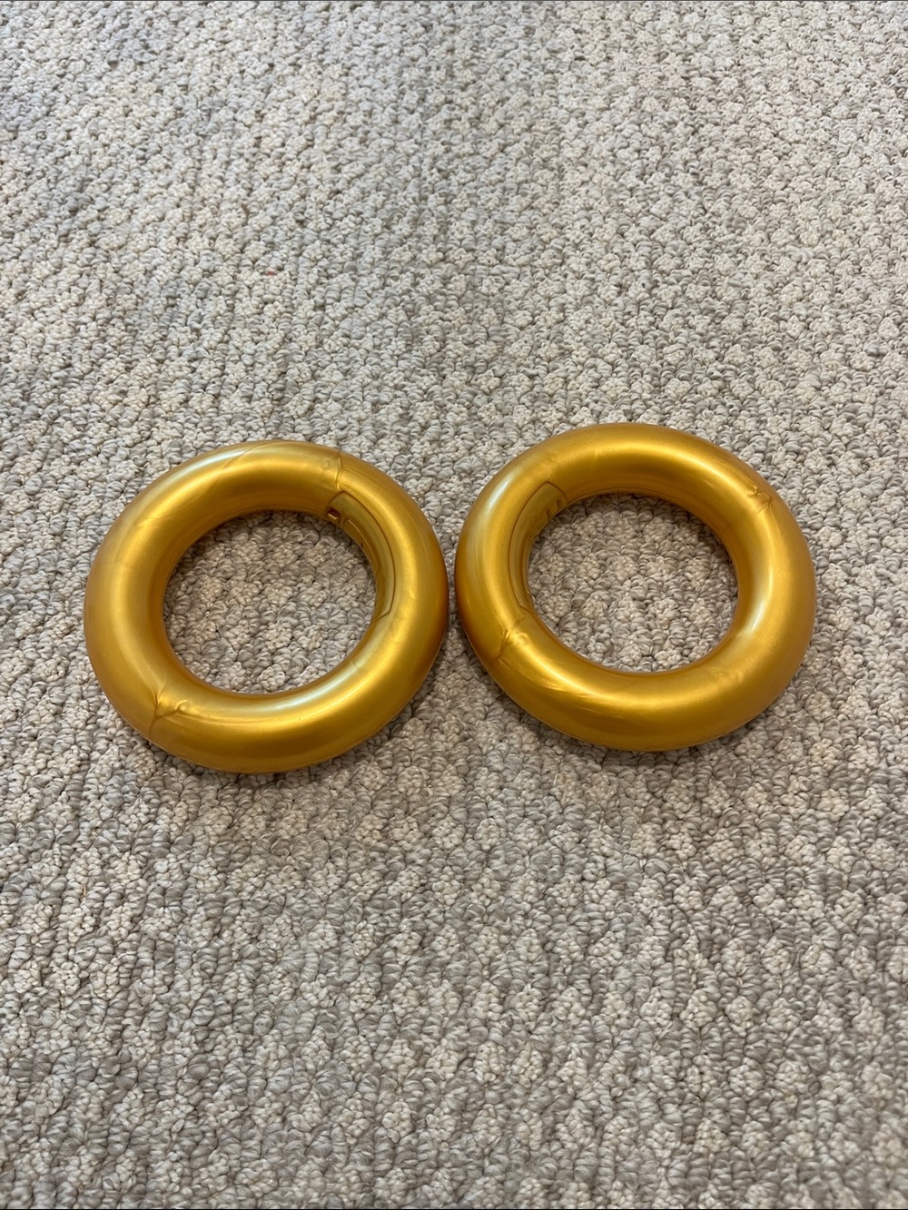 Sonic the Hedgehog Gold Rings Set of 2 Sound Effect Costume Props